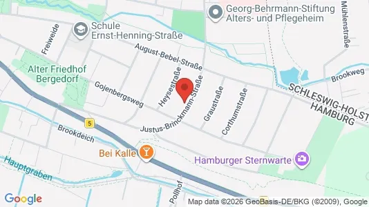 Apartments for rent i Hamburg Bergedorf - kort over placeringen