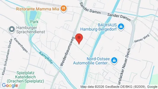 Apartments for rent i Hamburg Bergedorf - kort over placeringen