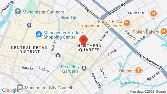 Apartments for rent i Manchester - Lancashire - kort over placeringen