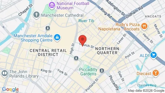 Apartments for rent i Manchester - Lancashire - kort over placeringen