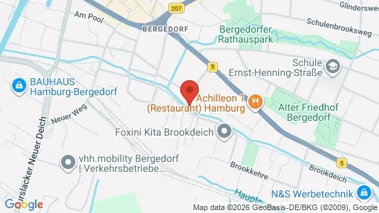 Apartments for rent i Hamburg Bergedorf - kort over placeringen