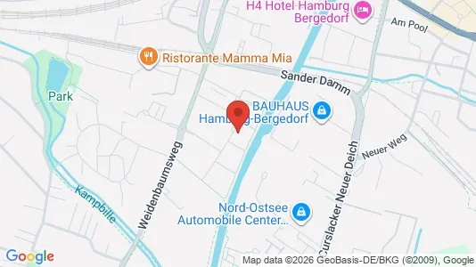 Apartments for rent i Hamburg Bergedorf - kort over placeringen