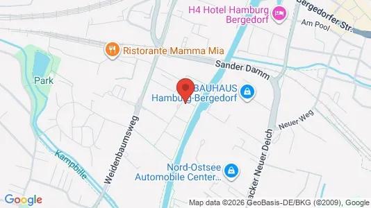 Apartments for rent i Hamburg Bergedorf - kort over placeringen