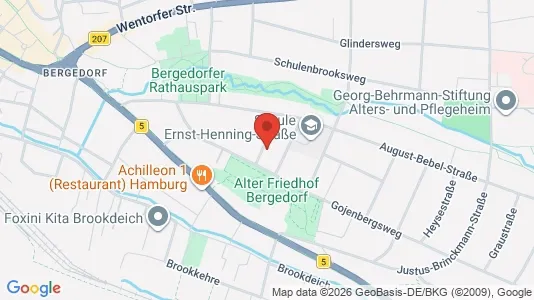 Apartments for rent i Hamburg Bergedorf - kort over placeringen
