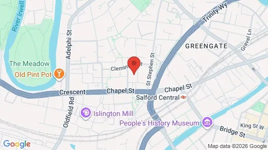 Apartments for rent i Salford - Lancashire - kort over placeringen