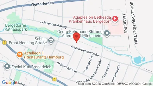 Apartments for rent i Hamburg Bergedorf - kort over placeringen