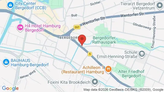 Apartments for rent i Hamburg Bergedorf - kort over placeringen