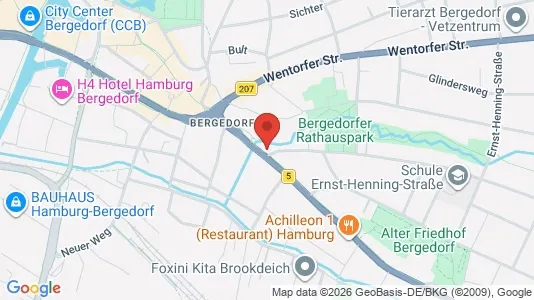 Apartments for rent i Hamburg Bergedorf - kort over placeringen