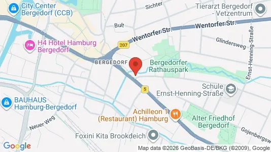 Apartments for rent i Hamburg Bergedorf - kort over placeringen