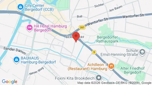 Apartments for rent i Hamburg Bergedorf - kort over placeringen