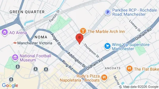 Apartments for rent i Manchester - Lancashire - kort over placeringen