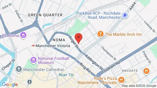 Apartments for rent i Manchester - Lancashire - kort over placeringen