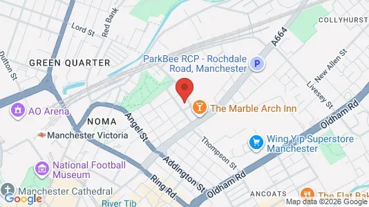 Apartments for rent i Manchester - Lancashire - kort over placeringen