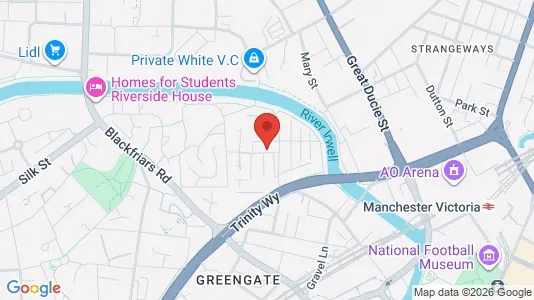 Apartments for rent i Salford - Lancashire - kort over placeringen