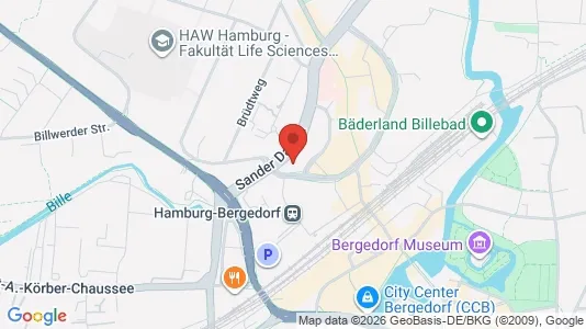 Apartments for rent i Hamburg Bergedorf - kort over placeringen