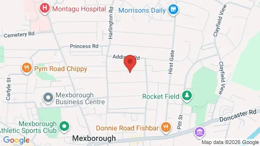 Apartments for rent i Mexborough - South Yorkshire - kort over placeringen