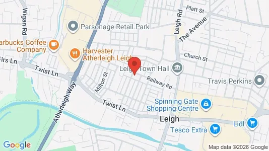 Apartments for rent i Leigh - Lancashire - kort over placeringen
