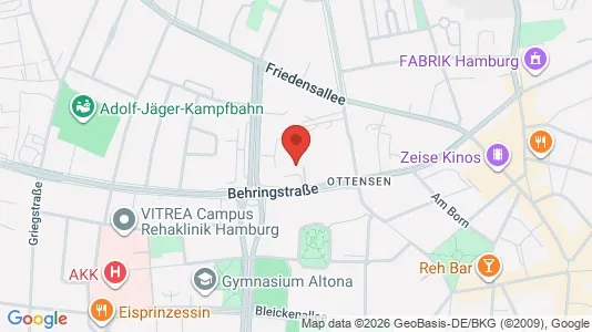 Apartments for rent i Hamburg Altona - kort over placeringen