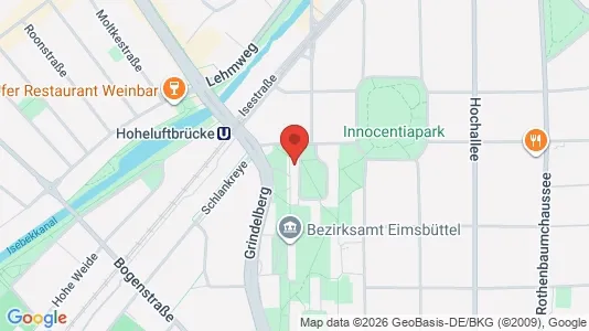 Apartments for rent i Hamburg Eimsbuttel - kort over placeringen