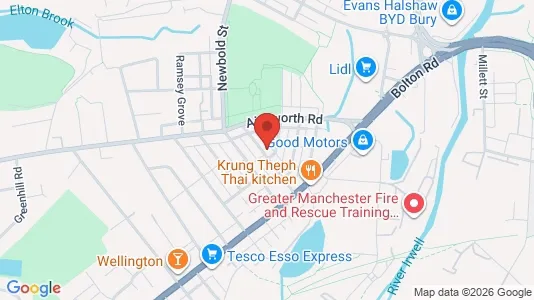 Apartments for rent i Bury - Lancashire - kort over placeringen