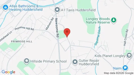 Apartments for rent i Huddersfield - West Yorkshire - kort over placeringen