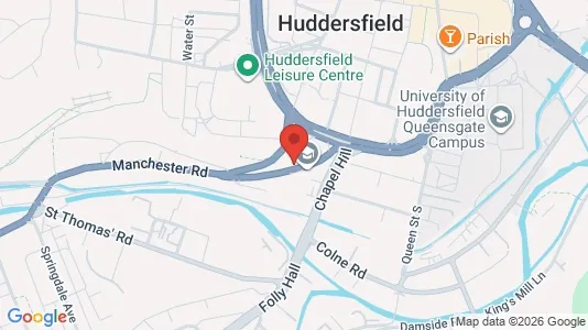 Apartments for rent i Huddersfield - West Yorkshire - kort over placeringen