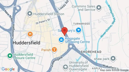 Apartments for rent i Huddersfield - West Yorkshire - kort over placeringen