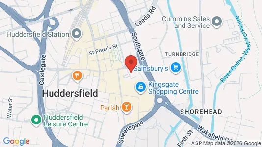 Apartments for rent i Huddersfield - West Yorkshire - kort over placeringen