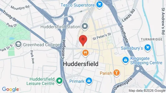 Apartments for rent i Huddersfield - West Yorkshire - kort over placeringen