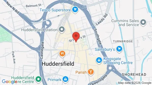 Apartments for rent i Huddersfield - West Yorkshire - kort over placeringen