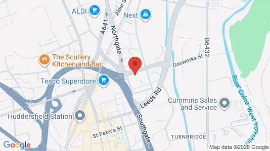 Apartments for rent i Huddersfield - West Yorkshire - kort over placeringen