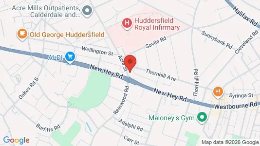 Apartments for rent i Huddersfield - West Yorkshire - kort over placeringen