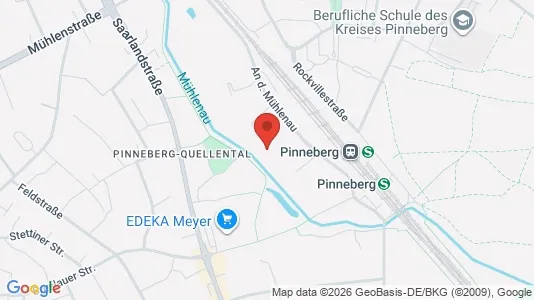 Apartments for rent i Pinneberg - kort over placeringen