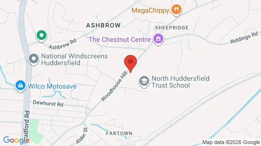 Apartments for rent i Huddersfield - West Yorkshire - kort over placeringen