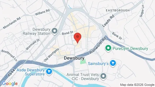 Apartments for rent i Dewsbury - West Yorkshire - kort over placeringen