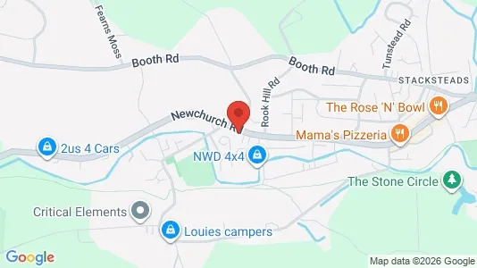 Rooms for rent i Bacup - Lancashire - kort over placeringen