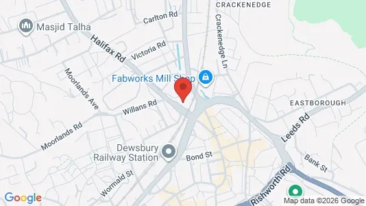 Apartments for rent i Dewsbury - West Yorkshire - kort over placeringen