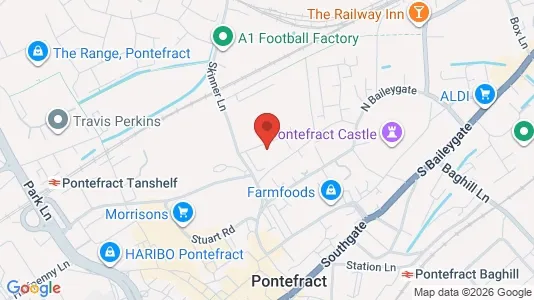 Apartments for rent i Pontefract - West Yorkshire - kort over placeringen
