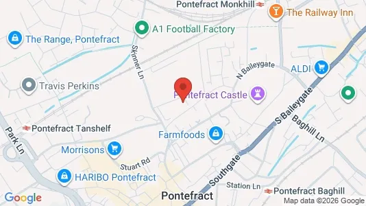 Apartments for rent i Pontefract - West Yorkshire - kort over placeringen