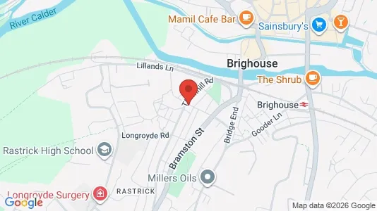 Apartments for rent i Brighouse - West Yorkshire - kort over placeringen