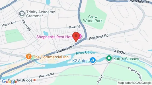 Apartments for rent i Sowerby Bridge - West Yorkshire - kort over placeringen