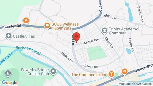 Apartments for rent i Sowerby Bridge - West Yorkshire - kort over placeringen