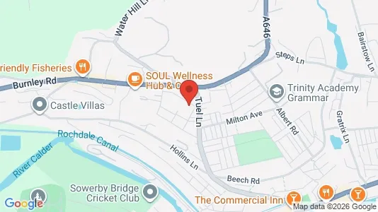 Apartments for rent i Sowerby Bridge - West Yorkshire - kort over placeringen