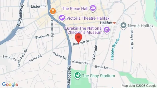 Apartments for rent i Halifax - West Yorkshire - kort over placeringen