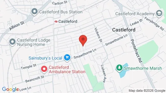 Apartments for rent i Castleford - West Yorkshire - kort over placeringen