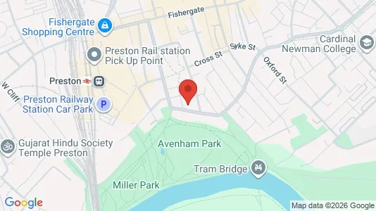 Apartments for rent i Preston - Lancashire - kort over placeringen