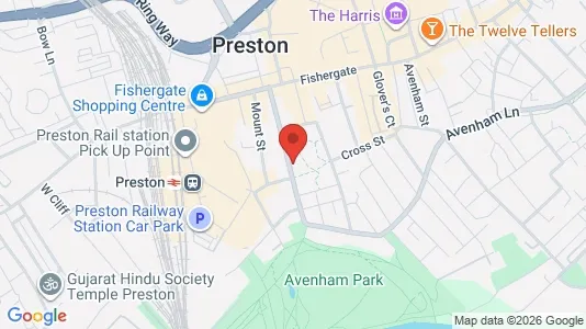 Apartments for rent i Preston - Lancashire - kort over placeringen