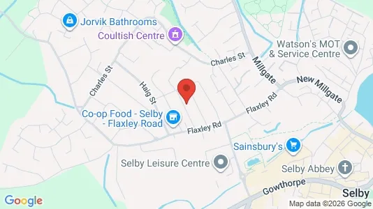 Apartments for rent i Selby - North Yorkshire - kort over placeringen