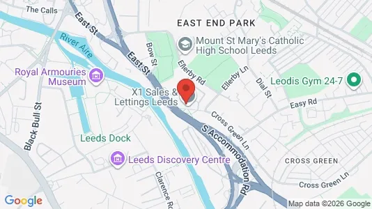 Apartments for rent i Leeds - West Yorkshire - kort over placeringen