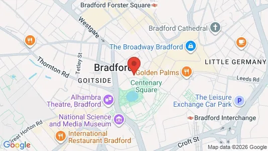 Apartments for rent i Bradford - West Yorkshire - kort over placeringen